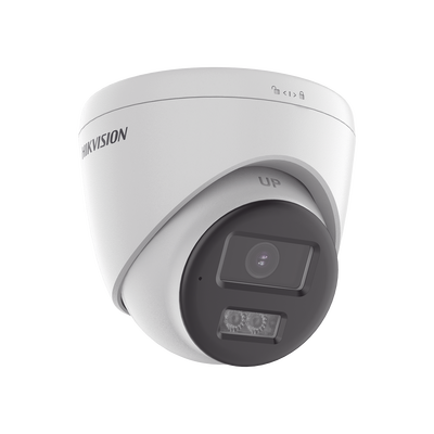 [Audio Bidireccional + Dual Light + ColorVu] Turret TURBOHD 3k (5 Megapixel) / Lente 2.8 mm / 40 mts IR EXIR + 40 mts Luz Blanca / Micrófono y Bocina Integrado / Exterior IP67 / dWDR