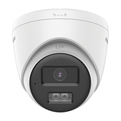 [Audio Bidireccional + Dual Light + ColorVu] Turret TURBOHD 4K (8 Megapixel) / Lente 2.8 mm / 40 mts IR EXIR + 40 mts Luz Blanca / Micrófono y Bocina Integrado / Exterior IP67 / dWDR