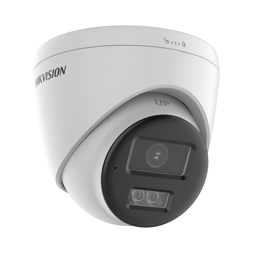 [Audio Bidireccional + Sirena & Estrobo + Dual Light + ColorVu] Turret TURBOHD 4K (8 Megapixel)  / Lente 2.8 mm / 40 mts IR EXIR + 40 mts Luz Blanca / Sirena / Micrófono y Bocina Integrado / Exterior IP67 / dWDR