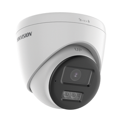[Audio Bidireccional + Sirena & Estrobo + Dual Light + ColorVu] Turret TURBOHD 4K (8 Megapixel)  / Lente 2.8 mm / 40 mts IR EXIR + 40 mts Luz Blanca / Sirena / Micrófono y Bocina Integrado / Exterior IP67 / dWDR