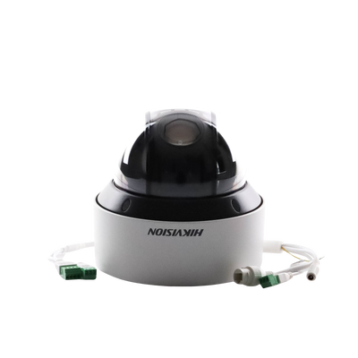 Mini Domo IP PTZ 2 Megapixel / 25X Zoom / 50 mts Luz Infrarroja Inteligente (Visión Nocturna) / Autoseguimiento / WDR 120 dB / PoE+ / IP66 / Ultra Baja Iluminación / MicroSD
