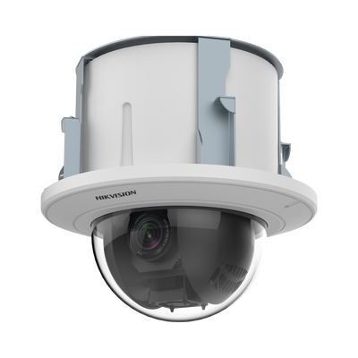 PTZ IP 2 Megapixel / 25X Zoom / Uso en Plafon / ACUSENSE / DARKFIGHTER  / IK10 / Entrada y Salida de Audio y Alarmas / WDR 120 dB /  HLC / EIS / PoE+ / Metal / microSD