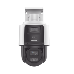 [TandemVu] PTZ IP 4 Megapixel con Cámara Panorámica 4 Megapixel / 4X Zoom / Dual Light (40 mts IR + 30 mts Luz Blanca) / ACUSENSE / IP66  / PoE+ / DARKFIGHTER / Micro SD / Incluye Base para Techo o Pared