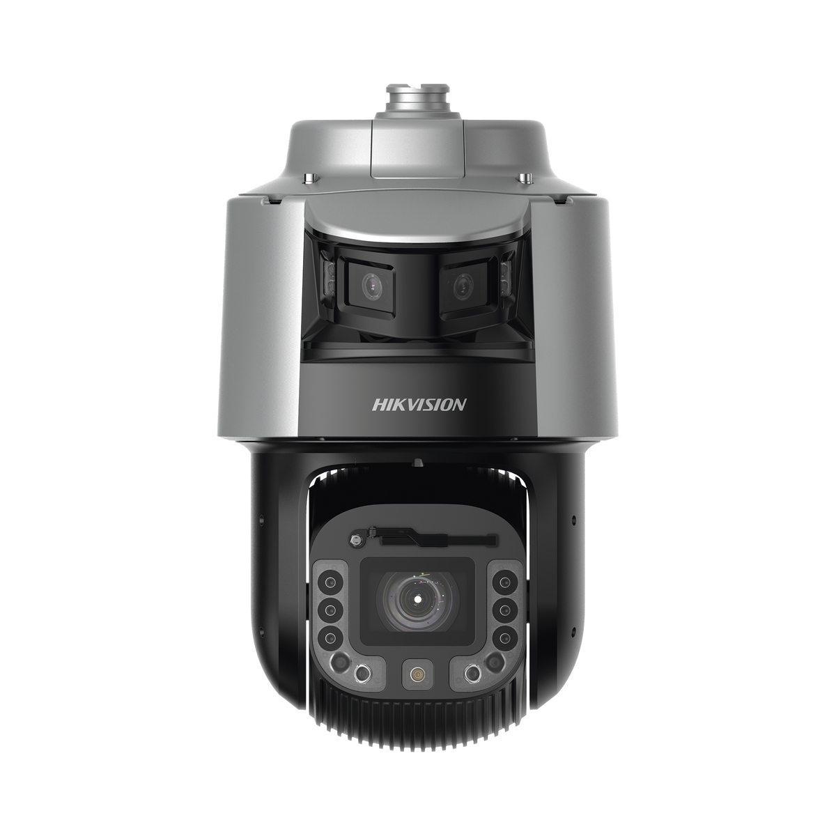 [TandemVu] Domo PTZ IP 4 Megapixel con Cámara Panoramica 180º de 6 Megapixel / 25X Zoom / 300 mts IR y 30 mts Luz Blanca / IP67 / IK10  / Autoseguimiento / Wiper / Deep learning / Entrada-Salida de Audio y Alarma / Ultra Baja Iluminació