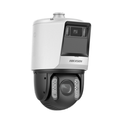 [TandemVu] PTZ IP 4 Megapixel con Cámara Panoramica 6 Megapixel / 32X Zoom / 200 mts IR / 30 mts Luz Blanca / ACUSENSE / IP66 / Alerta Audible y Luz Estroboscopica / Autoseguimiento / Hi-PoE / Alarmas I/O / Ultra Baja Iluminación / Micro SD