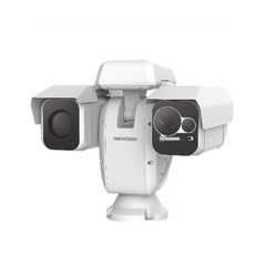 Punta de Poste IP Dual / Térmica 25 mm (384 X 288) + Óptico 40X / 200 mts IR / IP66 / Detección de Temperatura / Micro SD