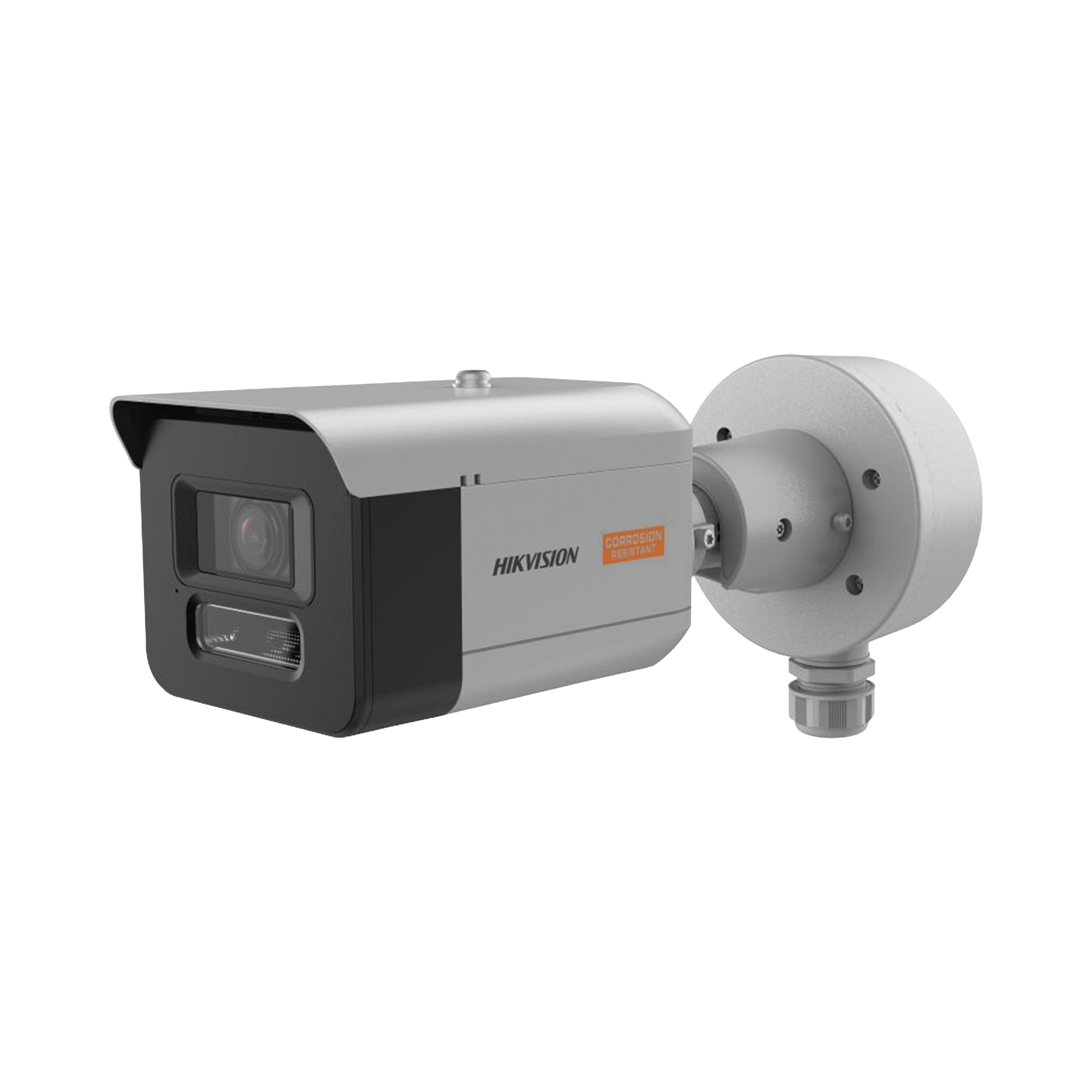 Bala IP 4 Megapixel / Lente Mot. 7 a 35 mm / Polimero Anticorrosivo (Ideal para Zonas Costeras o Alta Salinidad) / ColorVu / Dual Light (50 mts IR + 50 mts Luz Blanca) / WDR 130 dB / Exterior IP68 / IK10 / ONVIF