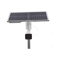 Kit Solar IP All in One / Cámara Bala ColorVu 4 Megapixel / Lente 4 mm / Panel Solar / Batería de Respaldo de Litio 23.2Ah (Hasta 24 Días) / Conexión 4G / Accesorios de Instalación