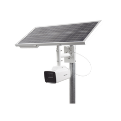 Kit Solar IP All in One / Cámara Bala ColorVu 4 Megapixel / Lente 4 mm / Panel Solar / Batería de Respaldo de Litio 23.2Ah (Hasta 24 Días) / Conexión 4G / Accesorios de Instalación