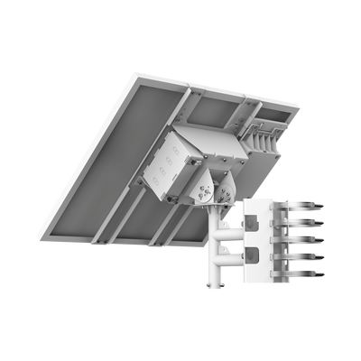 Kit Solar de alimentación / Panel Solar / Batería de Respaldo de Litio 360 Wh / 2 Salidas de 12 Vcd / Accesorios de Instalación / Uso en Exterior IP66