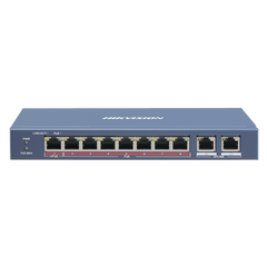 Switch PoE+ / No Administrable / 7 Puertos 10/100 Mbps 802.3 af/at (30 W) / 1 Puerto 10/100 Mbps Hi-PoE (90 W)  / 2 Puertos 1000 Mbps Uplink / Modo Extendido hasta 300 Metros / 110 Watts