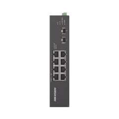Switch Industrial No Administrable Gigabit / 6 Puertos Gigabit PoE+ (30 W) + 2 Puertos Gigabit PoE++ (60 W) / 2 Puertos SFP / 120 W Total / 48 a 57 VCD / Ideal para Proyectos / 300 Metros de Distancia