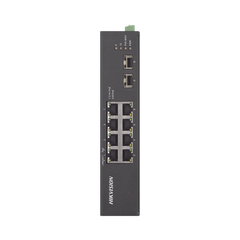 Switch Industrial No Administrable Gigabit / 6 Puertos Gigabit PoE+ (30 W) + 2 Puertos Gigabit PoE++ (60 W) / 2 Puertos SFP / 120 W Total / 48 a 57 VCD / Ideal para Proyectos / 300 Metros de Distancia