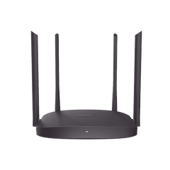 Router Inalámbrico WISP / Hasta 1200 Mbps / Doble Banda AC (2.4 GHz y 5 GHz) / 3 Puertos LAN 10/100 Mbps + 1 Puerto WAN 10/100 Mbps / 4 Antenas Externas Omnidireccional de 5 dBi / Interior