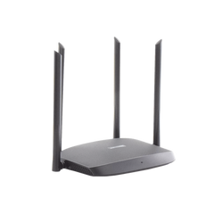Router Inalámbrico WISP Gigabit / Hasta 1200 Mbps / Doble Banda AC (2.4 GHz y 5 GHz) / 3 Puertos LAN 10/100/1000 Mbps + 1 Puerto WAN 10/100/1000 Mbps /  4 Antenas Externas Omnidireccional de 5 dBi / Interior