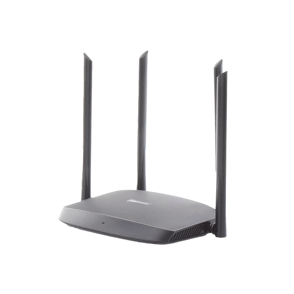 Router Inalámbrico WISP Gigabit / Hasta 1200 Mbps / Doble Banda AC (2.4 GHz y 5 GHz) / 3 Puertos LAN 10/100/1000 Mbps + 1 Puerto WAN 10/100/1000 Mbps /  4 Antenas Externas Omnidireccional de 5 dBi / Interior