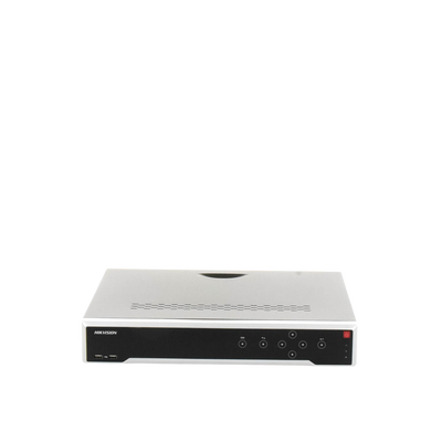 [Doble Poder de Decodificación] NVR 32 Megapixel (8K) / 32 Canales IP / 16 Puertos PoE+ / AcuSense / ANPR / Conteo de Personas / Heat Map / 4 Bahías de Disco Duro  / HDMI en 8K / Soporta POS / Alarmas I/O / 2 Salidas HDMI / Smart Search