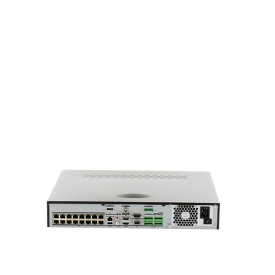 [Doble Poder de Decodificación] NVR 32 Megapixel (8K) / 32 Canales IP / 16 Puertos PoE+ / AcuSense / ANPR / Conteo de Personas / Heat Map / 4 Bahías de Disco Duro  / HDMI en 8K / Soporta POS / Alarmas I/O / 2 Salidas HDMI / Smart Search