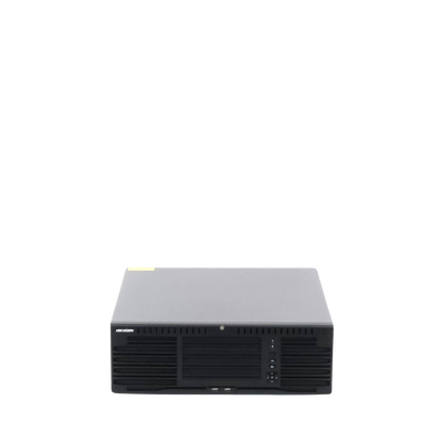 [Doble Poder de Decodificación] NVR 32 Megapixel (8K) / 128 Canales IP / AcuSense / ANPR / Conteo de Personas / 16 Bahías de Disco Duro / 2 Tarjetas de Red / Soporta RAID con Hot Swap / 2 HDMI en 8K / POS / Alarmas I/O  / Smart Search