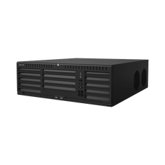 [Doble Poder de Decodificación] NVR 32 Megapixel (8K) / 128 Canales IP / AcuSense / ANPR / Conteo de Personas / 16 Bahías de Disco Duro / 2 Tarjetas de Red / Soporta RAID con Hot Swap / 2 HDMI en 8K / POS / Alarmas I/O  / Smart Search
