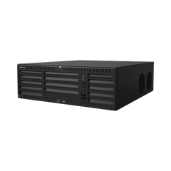 [Doble Poder de Decodificación] NVR 32 Megapixel (8K) / 128 Canales IP / AcuSense / ANPR / Conteo de Personas / 16 Bahías de Disco Duro / 2 Tarjetas de Red / Soporta RAID con Hot Swap / 2 HDMI en 8K / POS / Alarmas I/O  / Smart Search