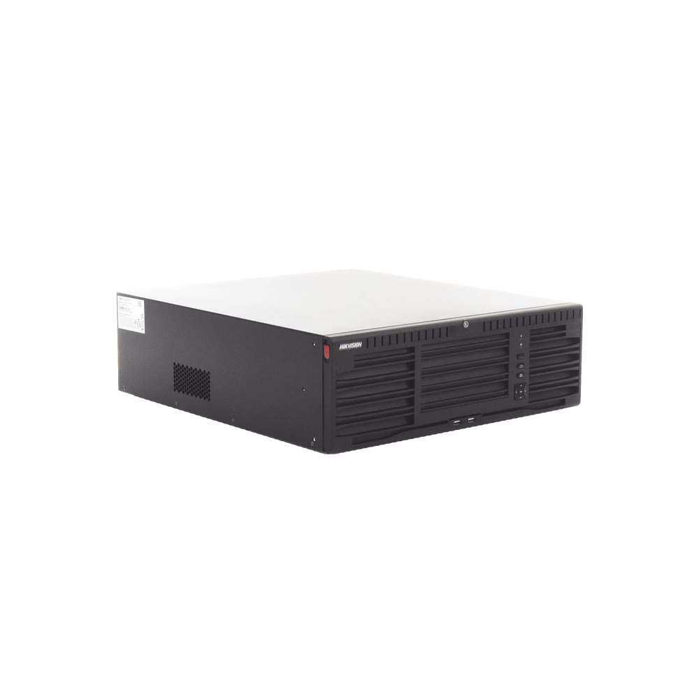 [Doble Poder de Decodificación] NVR 32 Megapixel (8K) / 64 Canales IP / AcuSense / ANPR / Conteo de Personas / Heat Map / 16 Bahías de Disco Duro /  Soporta RAID con Hot Swap / 2 HDMI en 8K / Soporta POS / Alarmas I/O  / Smart Search