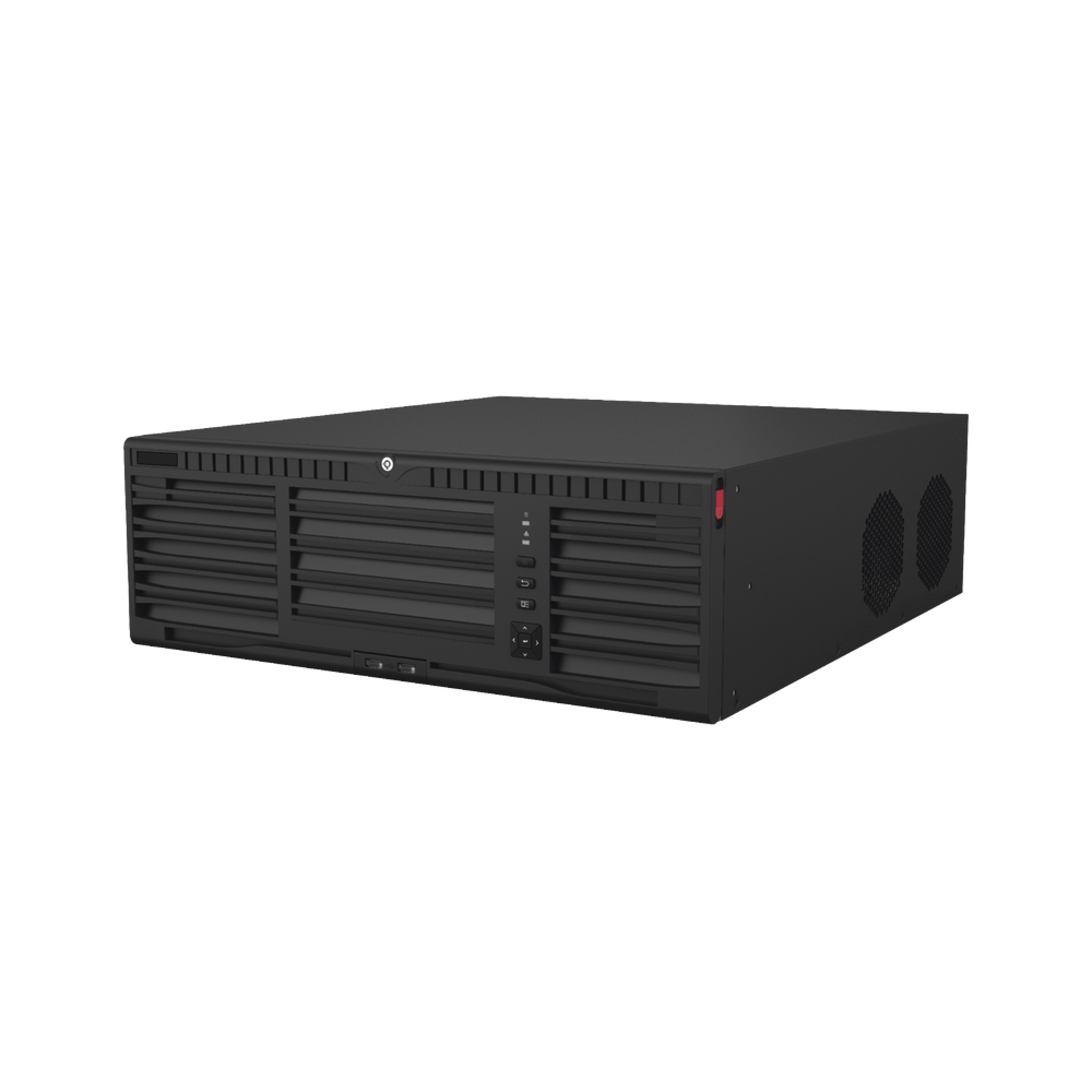 [Doble Poder de Decodificación] NVR 32 Megapixel (8K) / 64 Canales IP / AcuSense / ANPR / Conteo de Personas / Heat Map / 16 Bahías de Disco Duro /  Soporta RAID con Hot Swap / 2 HDMI en 8K / Soporta POS / Alarmas I/O  / Smart Search