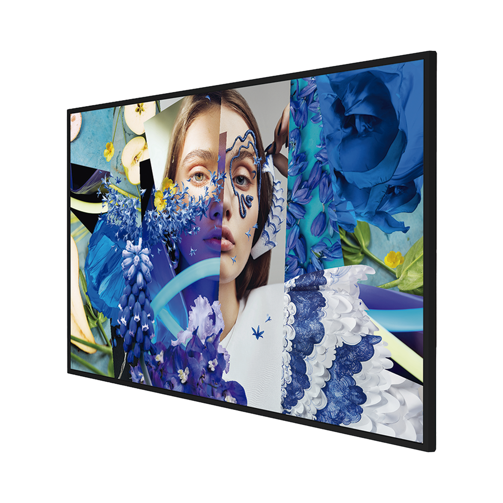 Pantalla LED de 55" para Publicidad Digital / SLIM / 500 Nits / Programación de Horarios / Contenido Personalizado / Sistema Operativo Android / 2 Entradas USB / WiFi