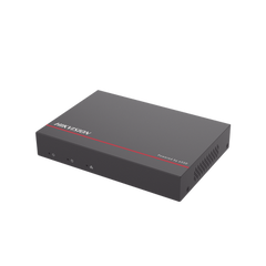 NVR + eSSD / 4 Megapixel / 4 Canales IP / 4 Puertos PoE+ / eSSD de 1 TB / ACUSENSE / Diseño Compacto y Cero Ruido