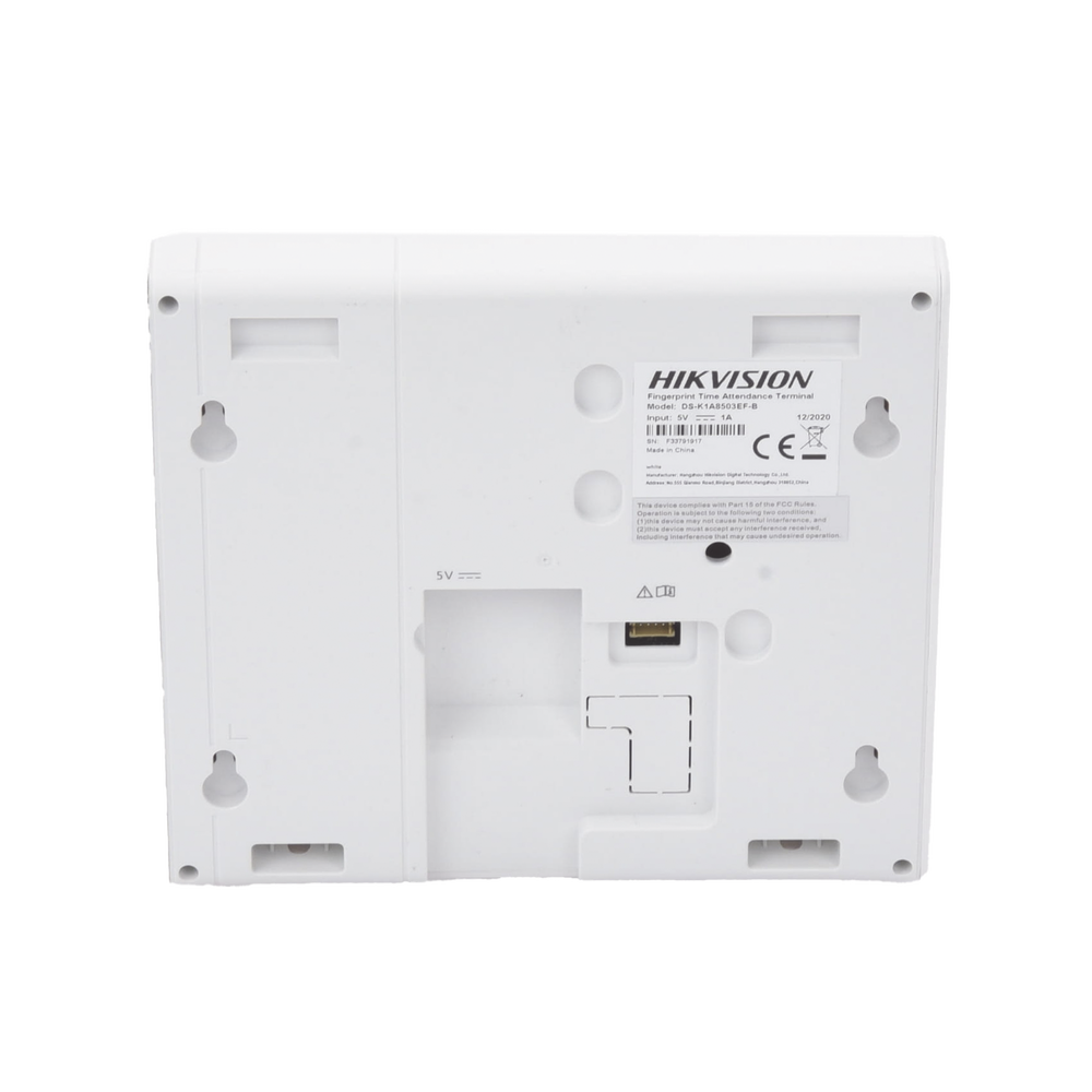 Checador de Huella con Batería de Respaldo  / Reportes por USB / 1,000 Usuarios / 1000 Huellas / 100,000 Registros / Lector de Tarjetas EM / Uso con iVMS-4200.