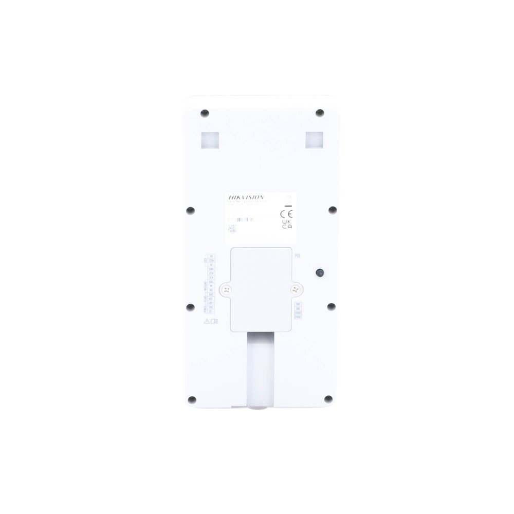 Terminal Min Moe PoE & WiFi de Reconocimiento Facial y Huella con Lector MIFARE / Exterior IP65  / Hasta 1.5 mts en Lectura de Rostro / Soporta P2P / 1,500 Rostros / 3,000 Huellas / Salida 12 Vcd para Chapa / PoE / SIP Estandar / HIK-IA