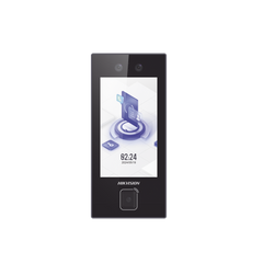Terminal Facial Min Moe con LECTOR DE QRs FISICO Ultra Rápido  y Tarjetas MIFARE / 3000 Rostros / Pantalla 4.5" / Administrable en la Nube con HikConnect Teams  / Exterior IP65  / PoE / WiFi / HIK-IA / SIP Estandar