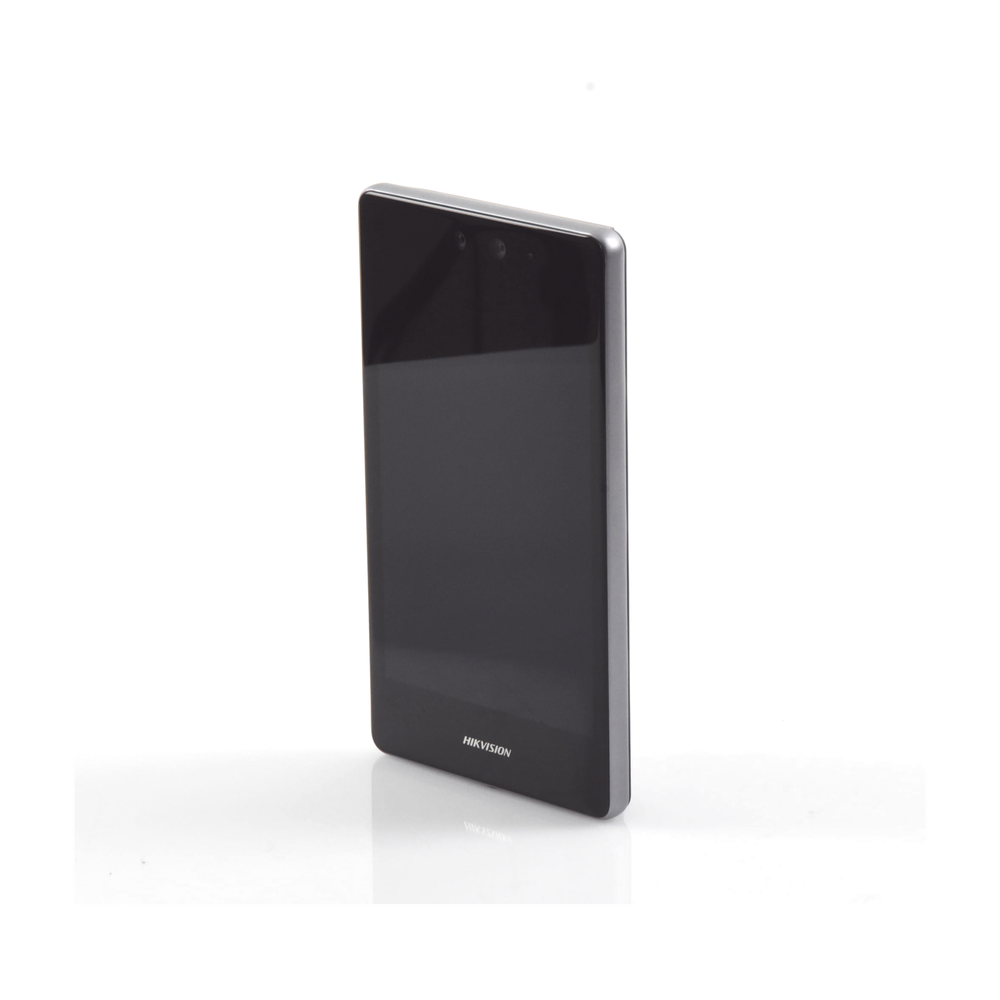 Terminal Facial Min Moe 8" Touch / Delgada y Estética / PoE / 100,000 rostros / Exterior IP65 / Función de Videoportero y Lectura de Códigos QR / Lectura de tarjetas / HIK-IA
