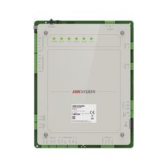 Controlador de Acceso 1 Puerta Administrable en la Nube con Hik-Connect Teams / Interfaz Web / 2 Lectores de Huella o Tarjeta / 100,000 Tarjetas / 10,000 Huellas / Incluye Gabinete y Fuente de Alimentación 12v 4A / Soporta Batería de Respald