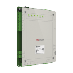 Controlador de Acceso 1 Puerta Administrable en la Nube con Hik-Connect Teams / Interfaz Web / 2 Lectores de Huella o Tarjeta / 100,000 Tarjetas / 10,000 Huellas / Incluye Gabinete y Fuente de Alimentación 12v 4A / Soporta Batería de Respald