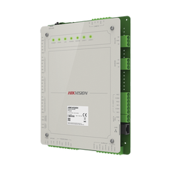 Controlador de Acceso 2 Puertas Administrable en la Nube con Hik-Connect Teams / Interfaz Web / 4 Lectores de Huella o Tarjeta / 100,000 Tarjetas / 10,000 Huellas / Incluye Gabinete y Fuente de Alimentación 12 Vcd 8 A / Soporta Batería de Re