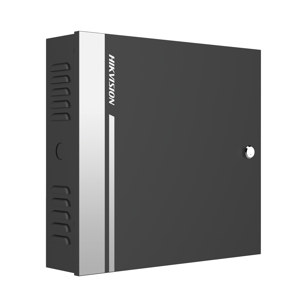 Controlador de Acceso para 4 Puertas y 8 Lectores RS485 o 4 Wiegand / Incluye Gabinete y Fuente de Alimentación 12Vcc/8A / Soporta Batería de Respaldo /  Wiegand y RS-485 / 10,000 Tarjetas