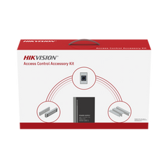 Kit de Accesorios para Ctrl de Acceso / Fuente 12 Vcd 2 A, Botón de Salida y Chapa Magnética 600 Lbs / Para instalación de control de acceso autónomo (Facial Min Moe, Teclados, Lectores de Huella etc)