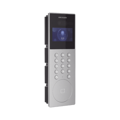 Videoportero IP Multiapartamento con Reconocimiento Facial / Llamada a App HikConnect (requiere monitor) / Protección IP65 / Apertura por Rostro, Tarjeta o App