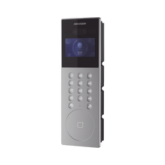 Videoportero IP Multiapartamento con Reconocimiento Facial / Llamada a App HikConnect (requiere monitor) / Protección IP65 / Apertura por Rostro, Tarjeta o App