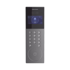 Videoportero IP Multiapartamento con Reconocimiento Facial / Llamada a App HikConnect (requiere monitor) / Protección IP65 / Apertura por Rostro, Tarjeta o App
