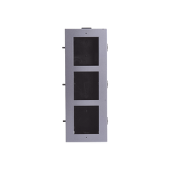 Base de 3 Espacios para EMPOTRAR Módulos de Videoporteros Hikvision