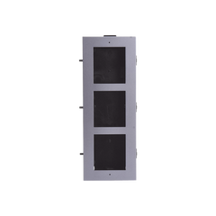 Base de 3 Espacios para EMPOTRAR Módulos de Videoporteros Hikvision