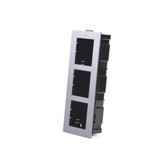 Base de 3 Espacios para EMPOTRAR Módulos de Videoporteros Hikvision