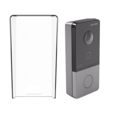 Kit Videoportero IP + Carcasa protectora 2 Megapixel  / PoE Estandar / IP65  / Apertura desde Hik-connect / Soporta 1 Departamento y Hasta 6 Monitores / Soporta Tarjetas Mifare / 1 Salida Relay