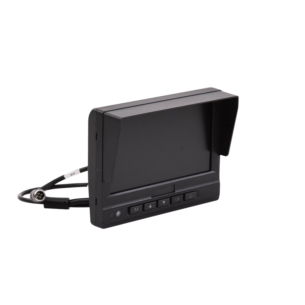 Monitor y Botones de 7" LCD / Compatible con DVR Móvil HIKVISION / Conector Tipo Aviación