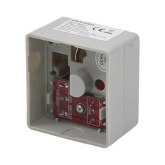 Botón de Pánico Cableado / Compatible con Cualquier Panel de Alarma / LLave de Seguridad / NA/NC / Material Retardante al Fuego (ABS)