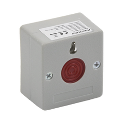 Botón de Pánico Cableado / Compatible con Cualquier Panel de Alarma / LLave de Seguridad / NA/NC / Material Retardante al Fuego (ABS)