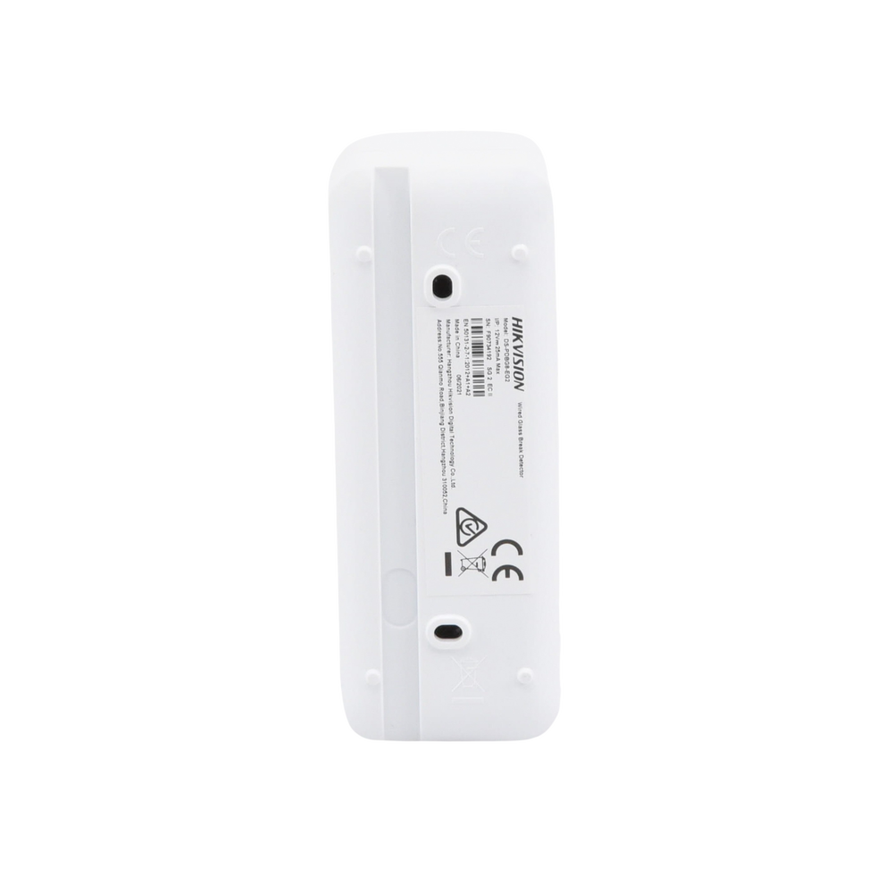 Detector de Ruptura de Cristal Cableado / Interior / 8 Metros de Rango / Ángulo de 120° de Cobertura / Indicador LED