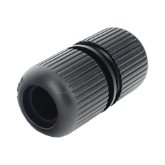 Protector para Exterior IP68 / Adaptador para el Conector Tipo Plug (12 Vcc) en Cámaras Epcom / Color Negro / Hikvision / Hilook